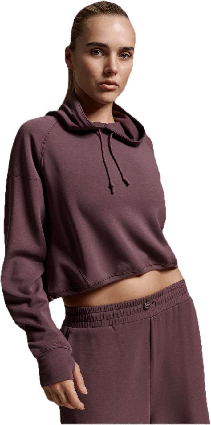 2XU Women'S Wonderluxe Sand Washed Hoodie Currant/white 2XU