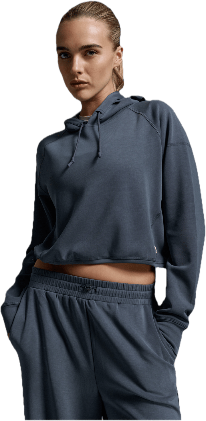 2XU Women'S Wonderluxe Sand Washed Hoodie India Ink/white 2XU