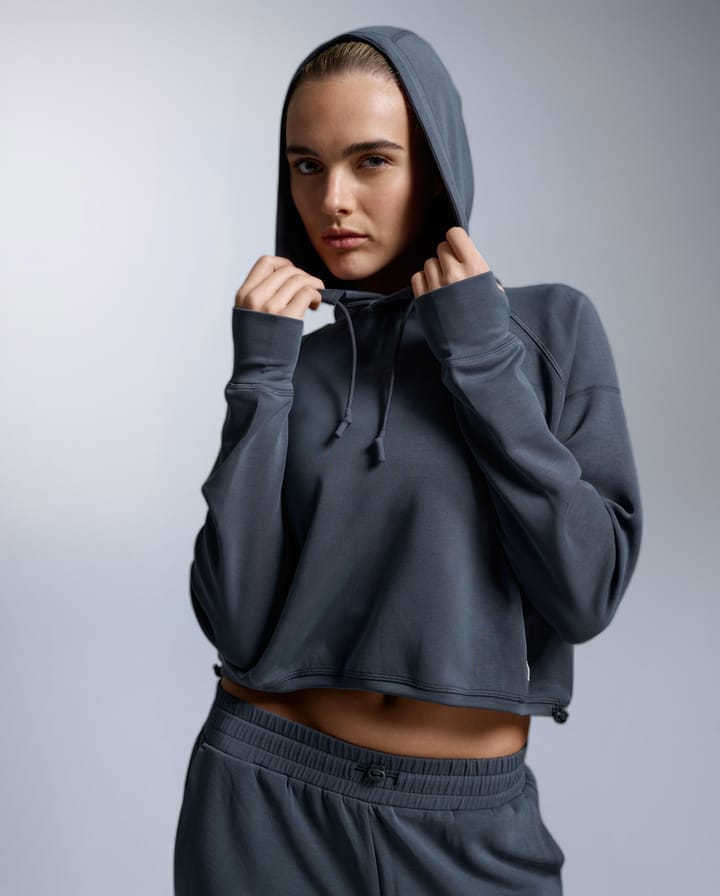 2XU Women'S Wonderluxe Sand Washed Hoodie India Ink/white 2XU