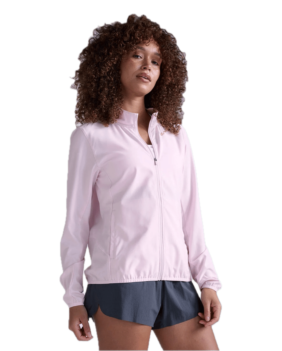 2XU Women'S Aero Jacket Pink Frost/pink Frost Reflective