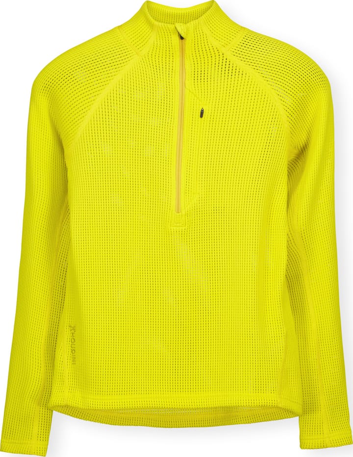 Houdini Women's Pace Flow Half Zip Be The Light Green Houdini