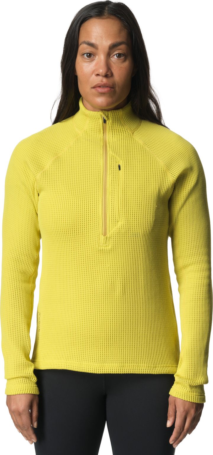 Houdini Women's Pace Flow Half Zip Be The Light Green Houdini