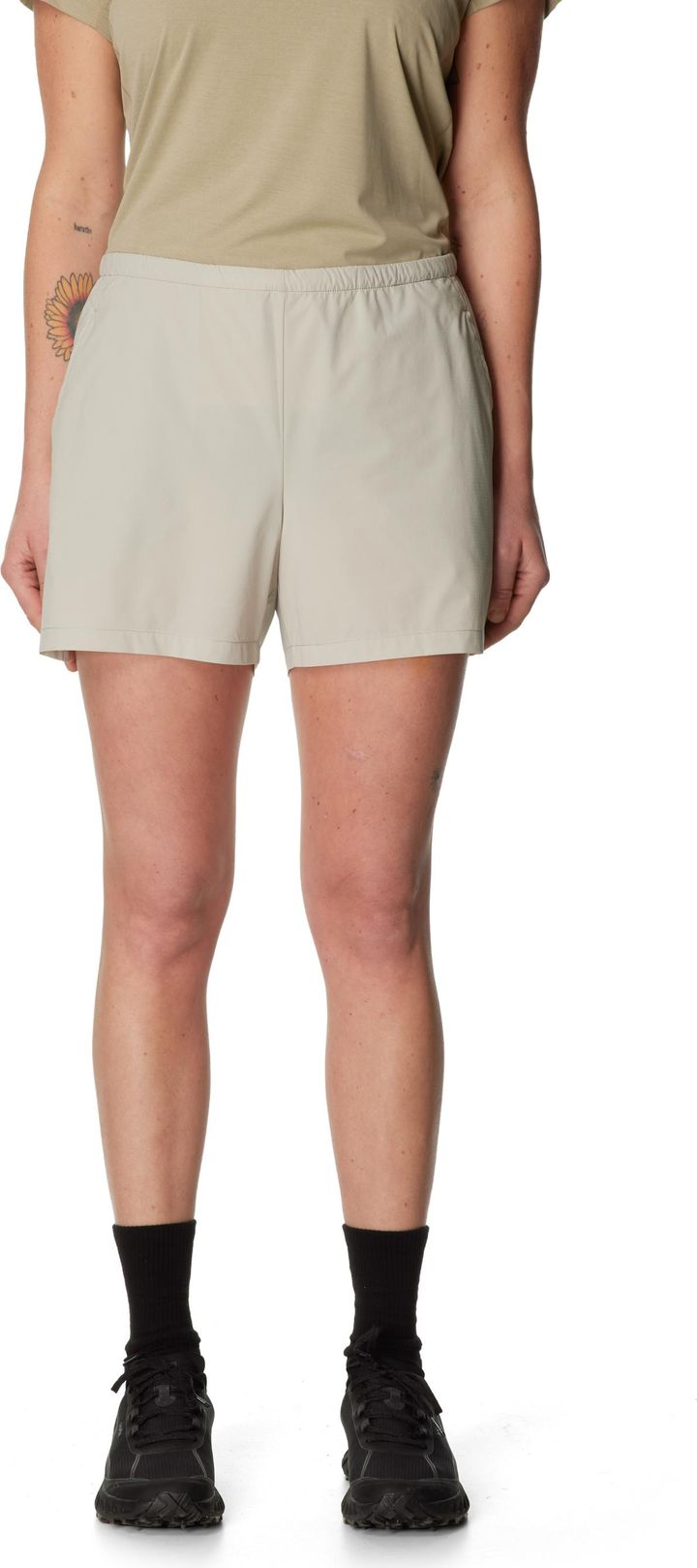 Houdini Women's Pace Light Shorts Greenish Gray Houdini