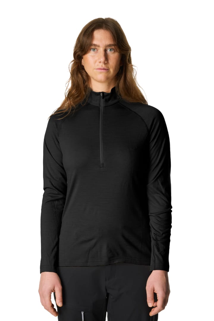 Houdini W'S Puremerino Crew True Black Houdini Sportswear