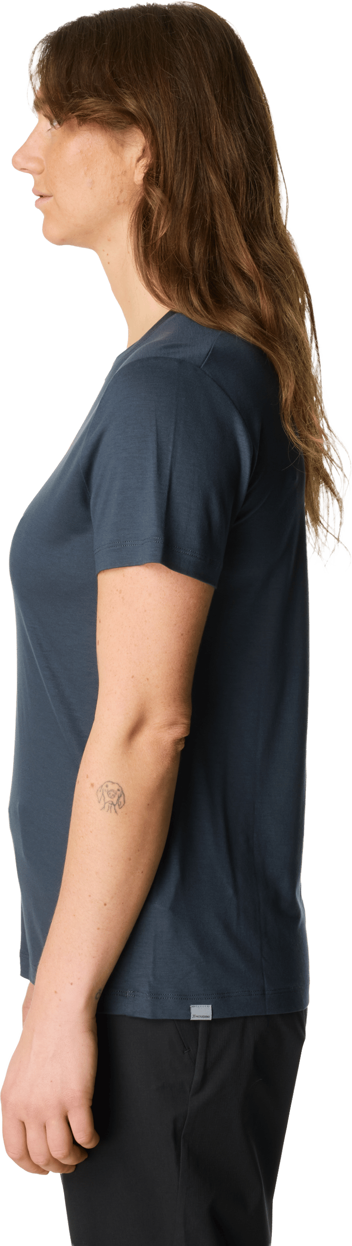 Houdini Women's Tree Message Tee Big Bang Blue / Houdini Logo Houdini