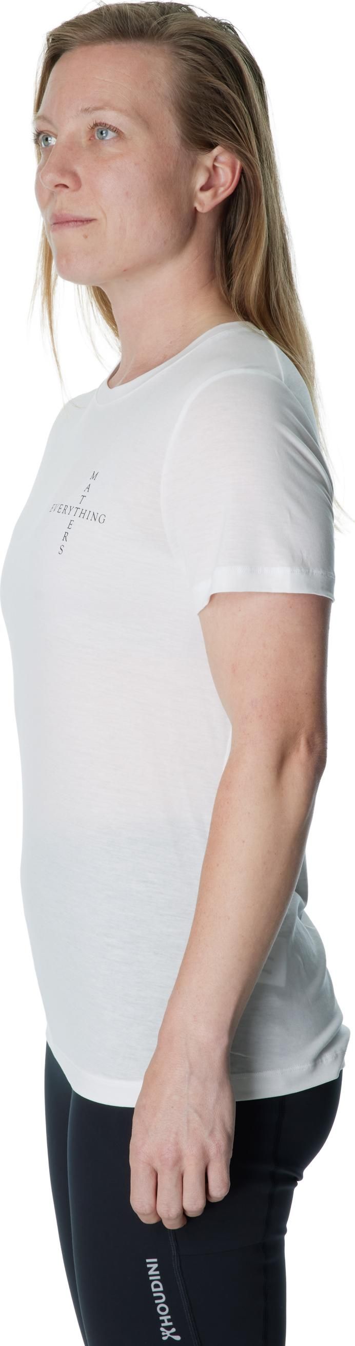 Houdini Women's Tree Message Tee Powderday White/Em Manifesto Houdini