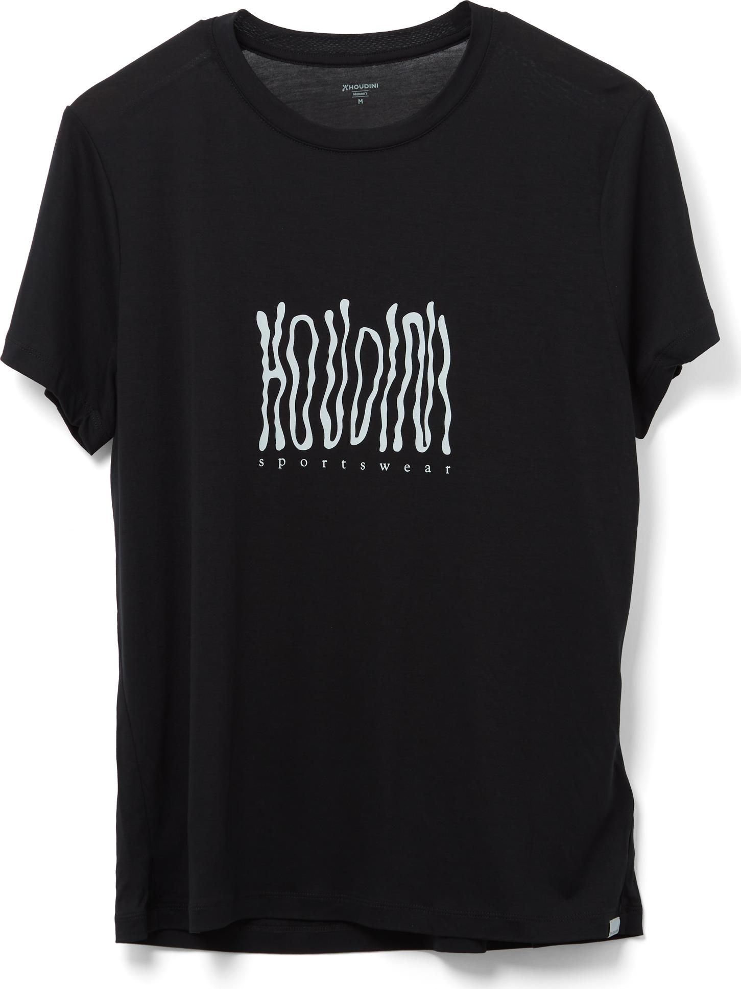 Houdini Women's Tree Message Tee True Black/Wave