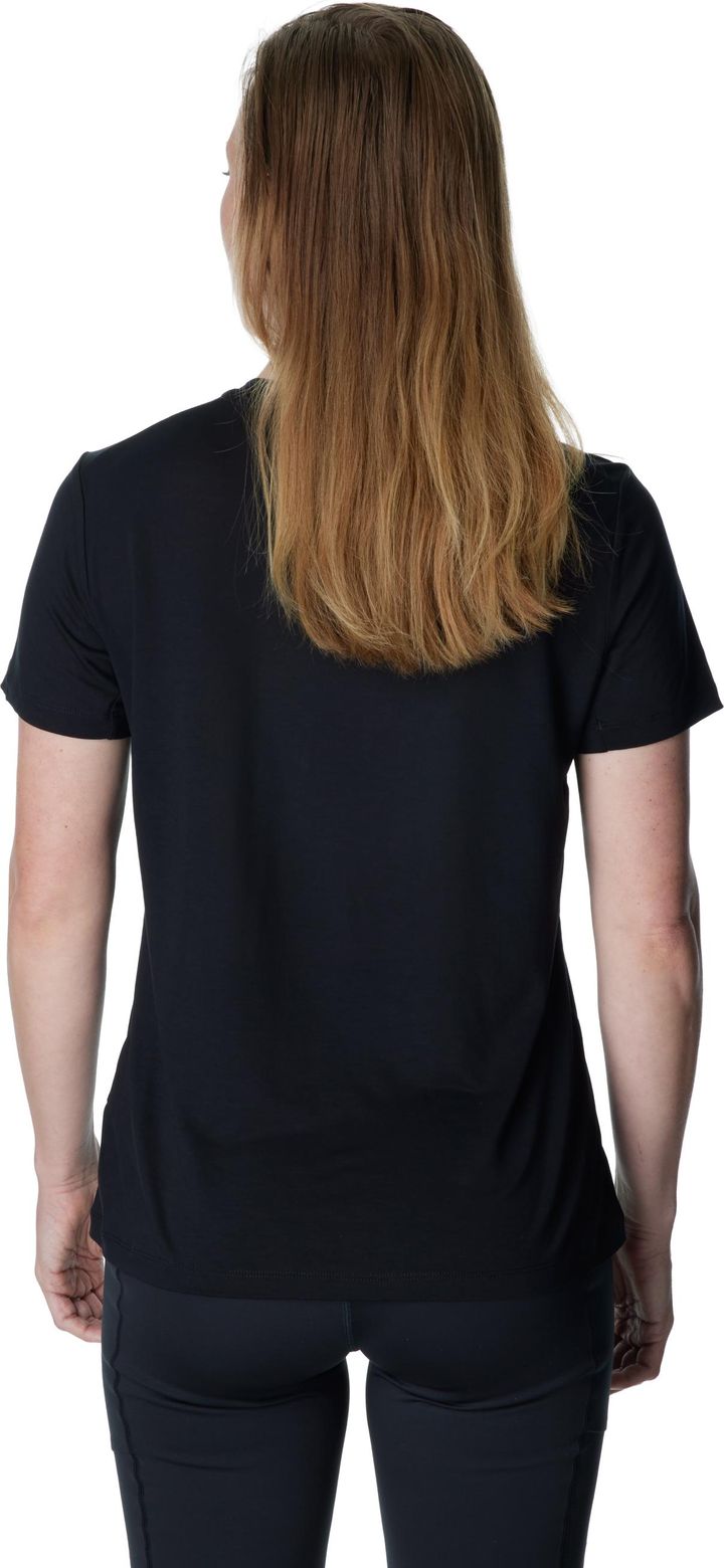 Houdini Women's Tree Message Tee True Black/Wave Houdini