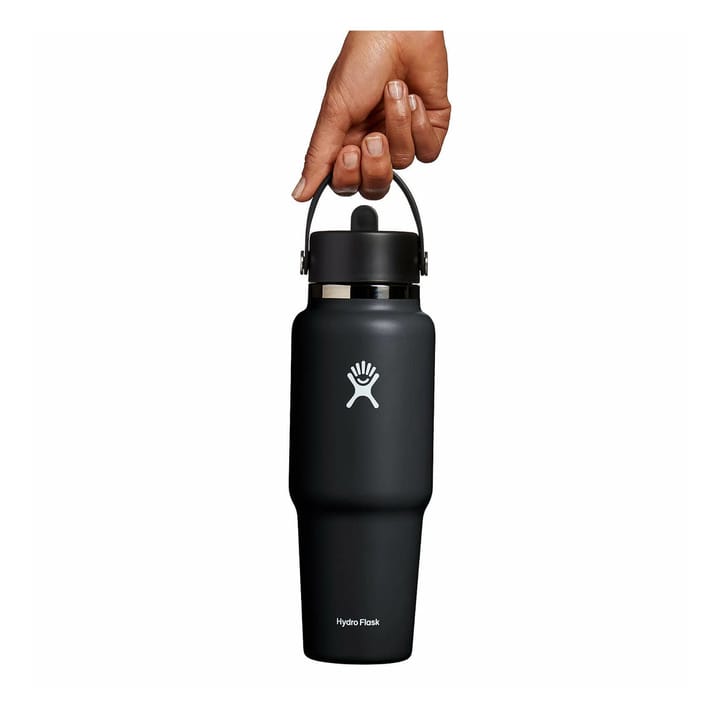 Hydro Flask Wide Mouth Travel Bottle with Flex Straw Cap (946ml) Black Hydro Flask Hydro Flask Wide Mouth Travel Bottle with Flex Straw Cap (946ml) Black Hydro Flask