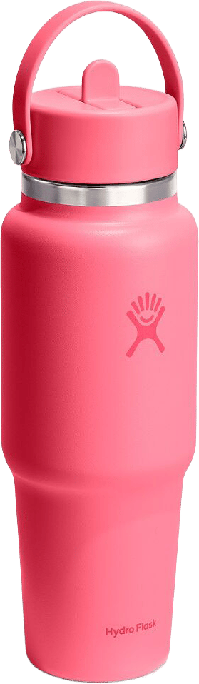 Hydro Flask 946 ml Wide Mouth Travel Bottle with Flex Straw Cap Popstar Pink Hydro Flask