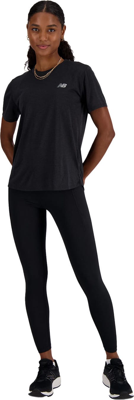 New Balance Women's Athletics T-Shirt Black Heather New Balance