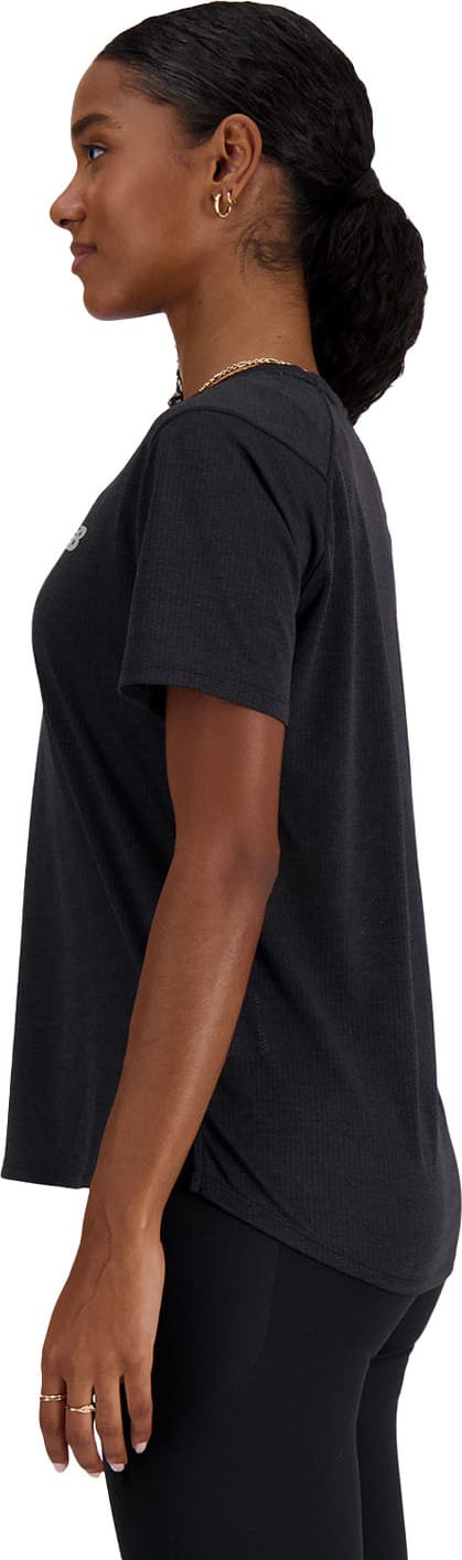 New Balance Women's Athletics T-Shirt Black Heather New Balance