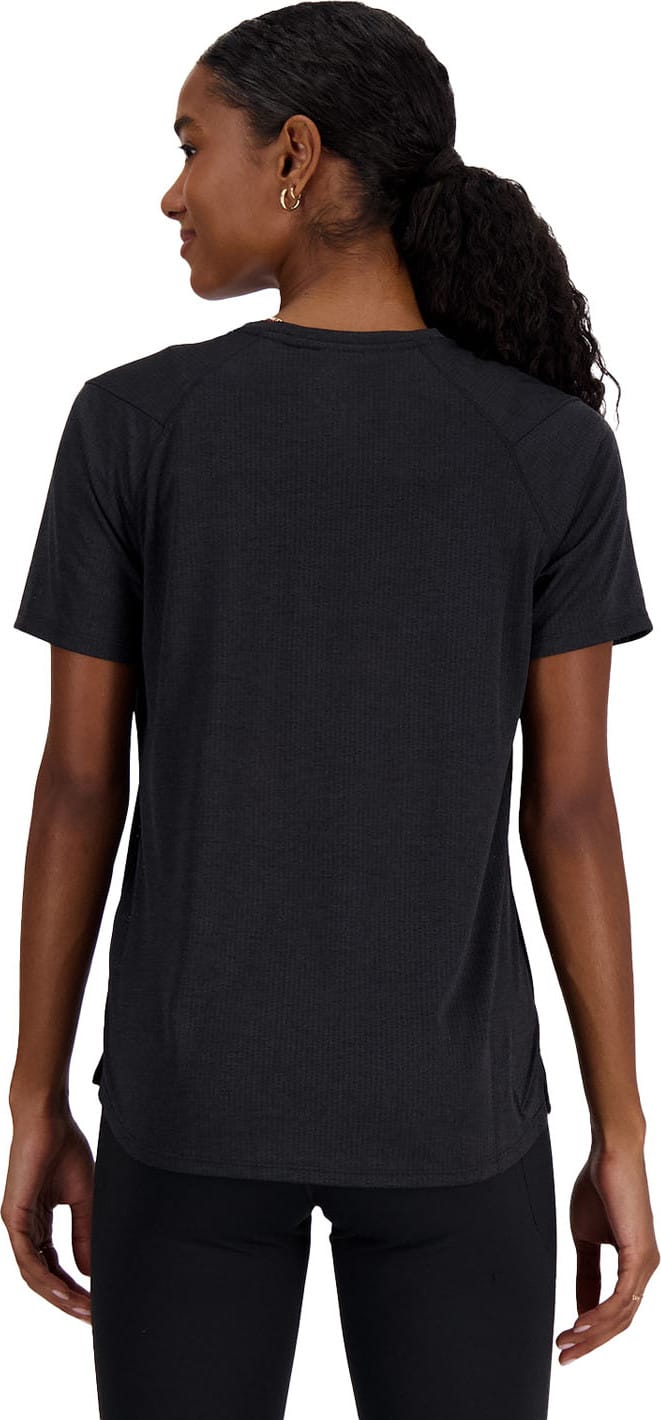 New Balance Women's Athletics T-Shirt Black Heather New Balance