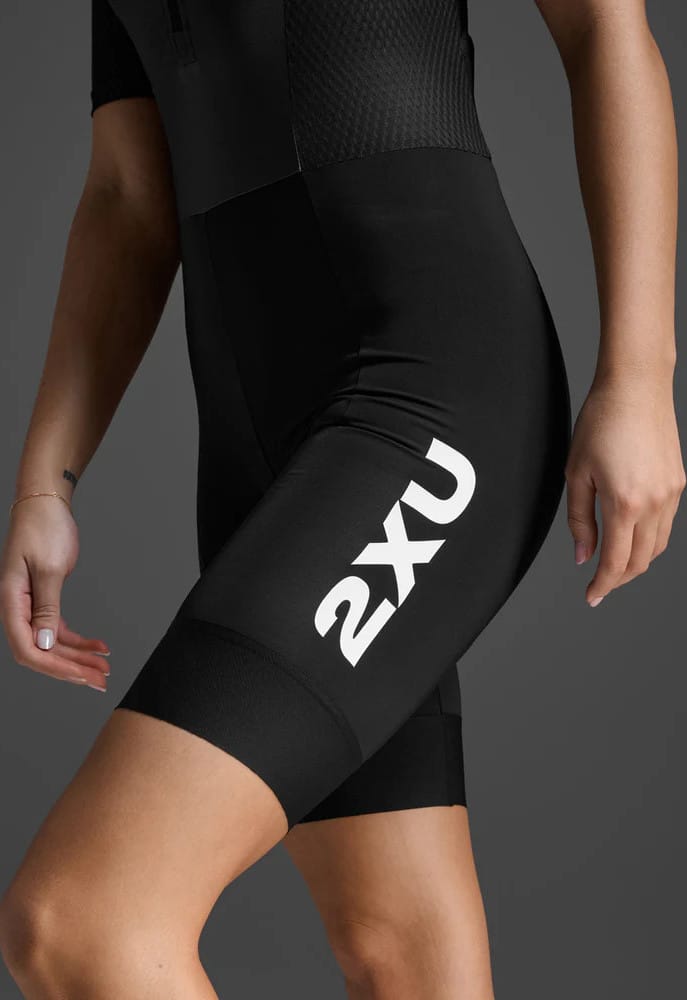 2XU Aero Hex Sleeved Trisuit Black/white 2XU