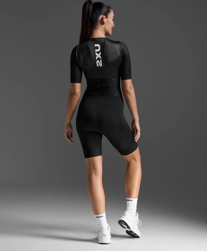 2XU Aero Hex Sleeved Trisuit Black/white 2XU