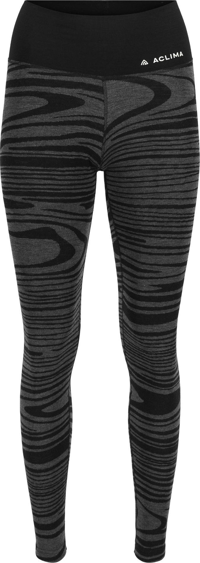 Aclima Women's Warmwool Longs High Waist Black Motion Aclima Aclima Women's Warmwool Longs High Waist Black Motion Aclima