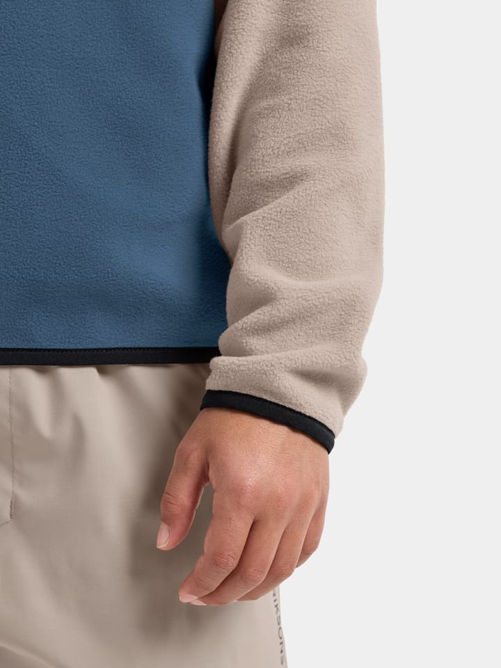 Didriksons Kids' Yokto Half Button 2 Blue Fog Didriksons