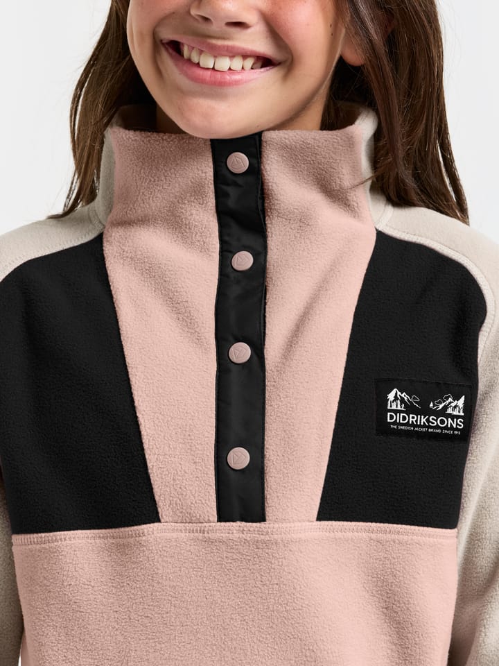 Didriksons Kids' Yokto Half Button 2 Vintage Pink Didriksons