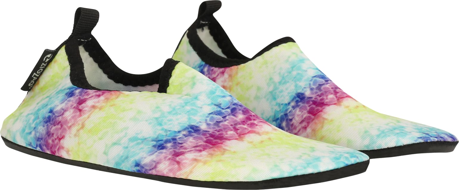 ZigZag Kids' Cagao Aqua Shoe Print 3698 Rainbow Hearts