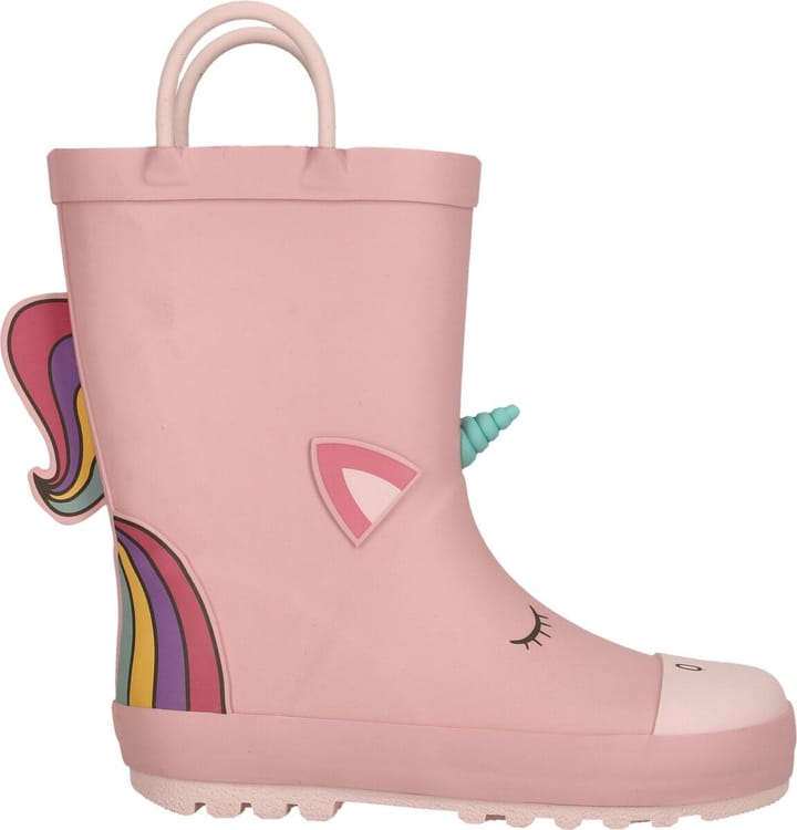 ZigZag Kids' Rook Rubber Boot Silver Pink Zig Zag