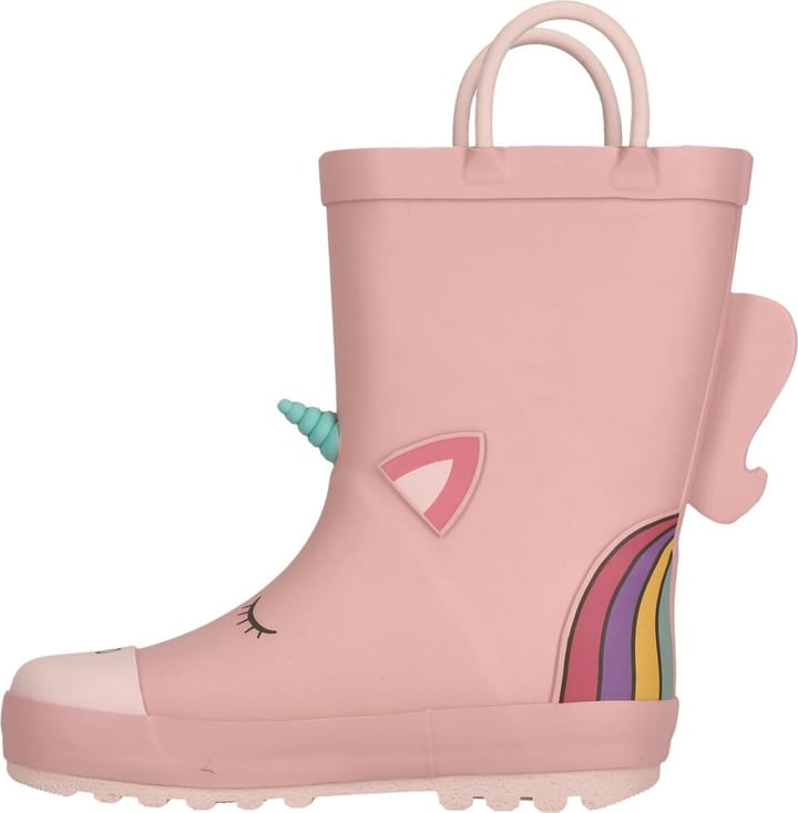 ZigZag Kids' Rook Rubber Boot Silver Pink Zig Zag
