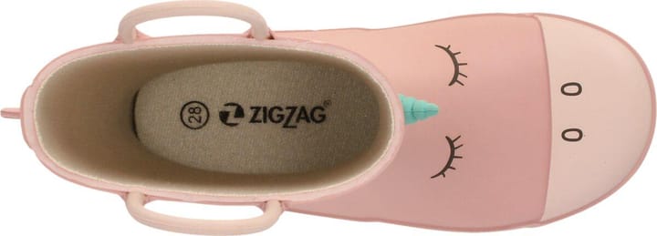 ZigZag Kids' Rook Rubber Boot Silver Pink Zig Zag