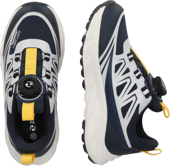 ZigZag Kids' Nuovo Q-Lock Shoe Waterproof Navy Zig Zag