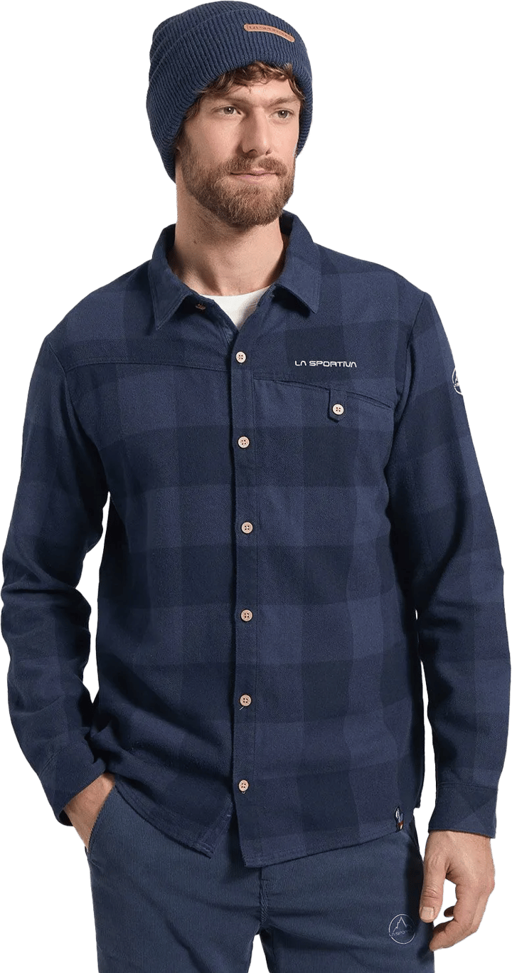 La Sportiva Men's Rambler Flannel Shirt Night Sky La Sportiva