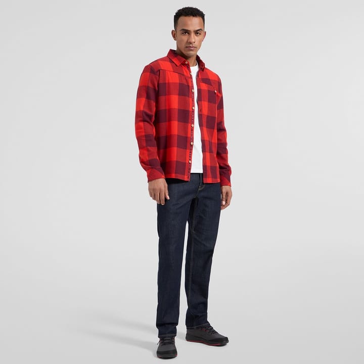La Sportiva Men's Rambler Flannel Shirt Redwood/Mountain Red La Sportiva