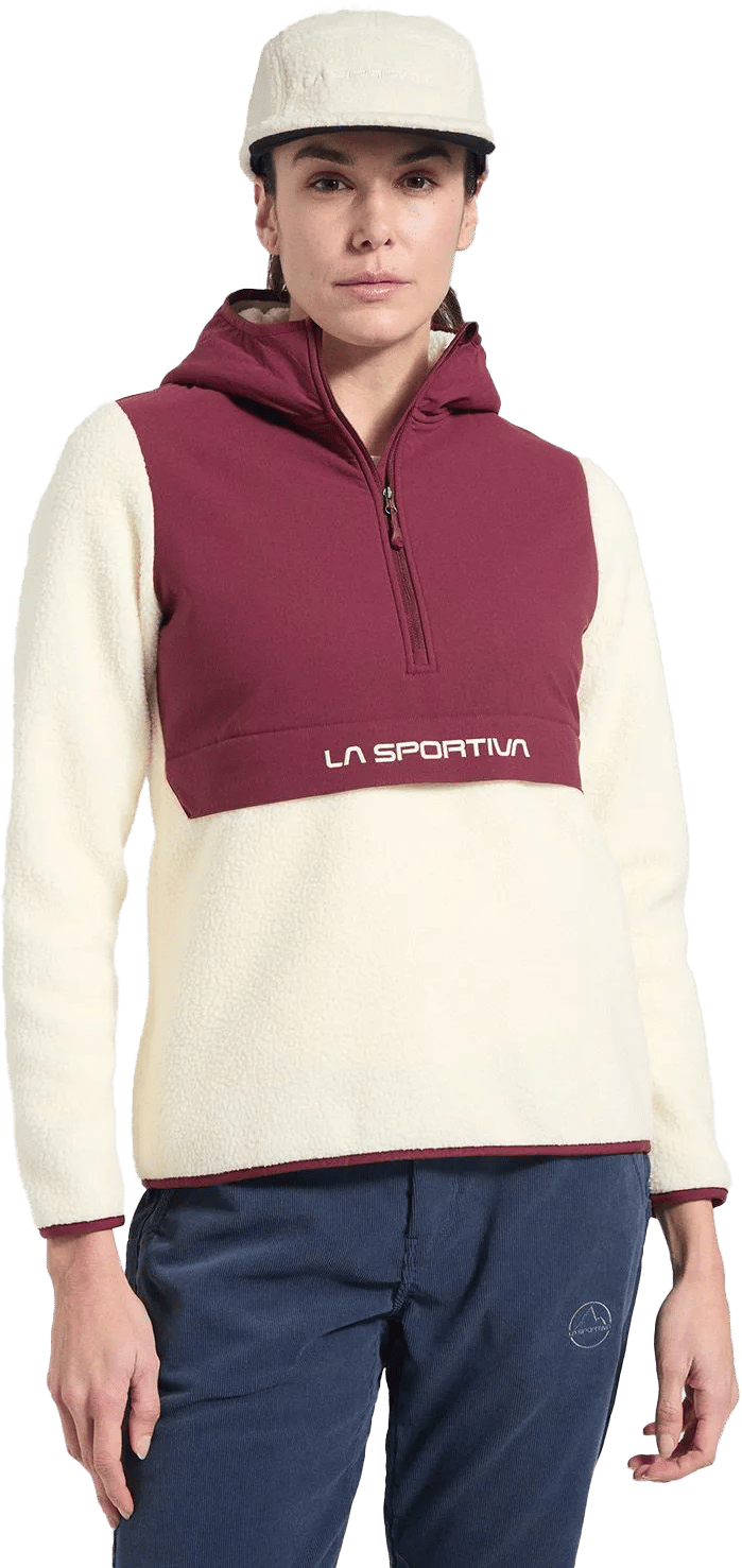 La Sportiva Women's Guidance Sherpa Hoody Chalk/Redwood La Sportiva La Sportiva Women's Guidance Sherpa Hoody Chalk/Redwood La Sportiva
