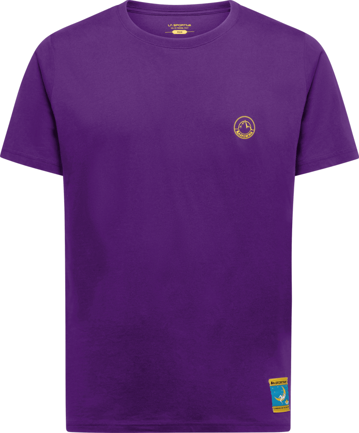 La Sportiva Men's Climbing On The Moon T-Shirt Viola/Giallo La Sportiva