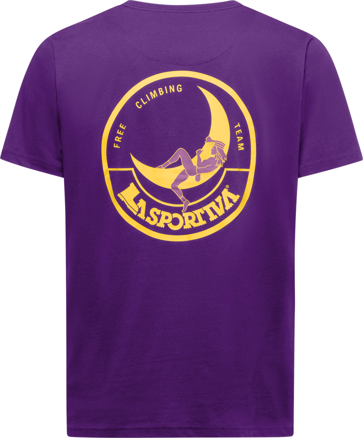 La Sportiva Men's Climbing On The Moon T-Shirt Viola/Giallo La Sportiva