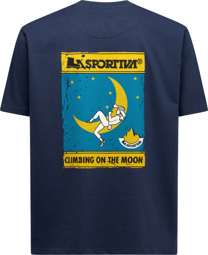 La Sportiva Men's Moon Climb T-Shirt Night Sky/Chalk La Sportiva