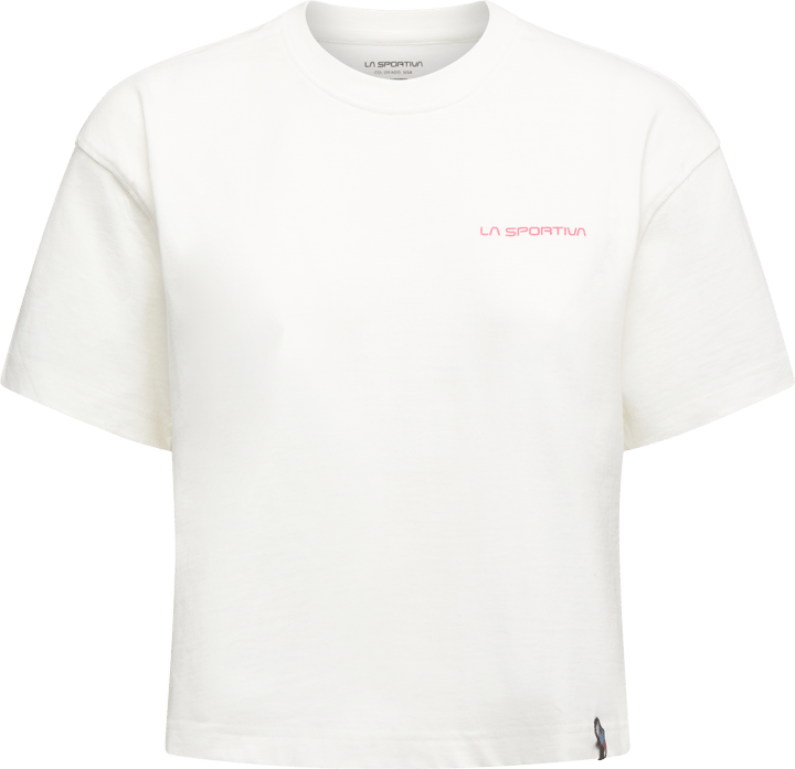 La Sportiva Women's Redgarden Crop T-Shirt Chalk/Azalea La Sportiva
