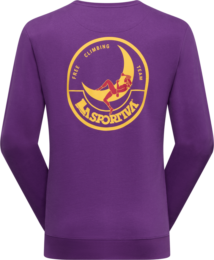 La Sportiva Men's Climbing On The Moon Sweatshirt Viola/Giallo La Sportiva
