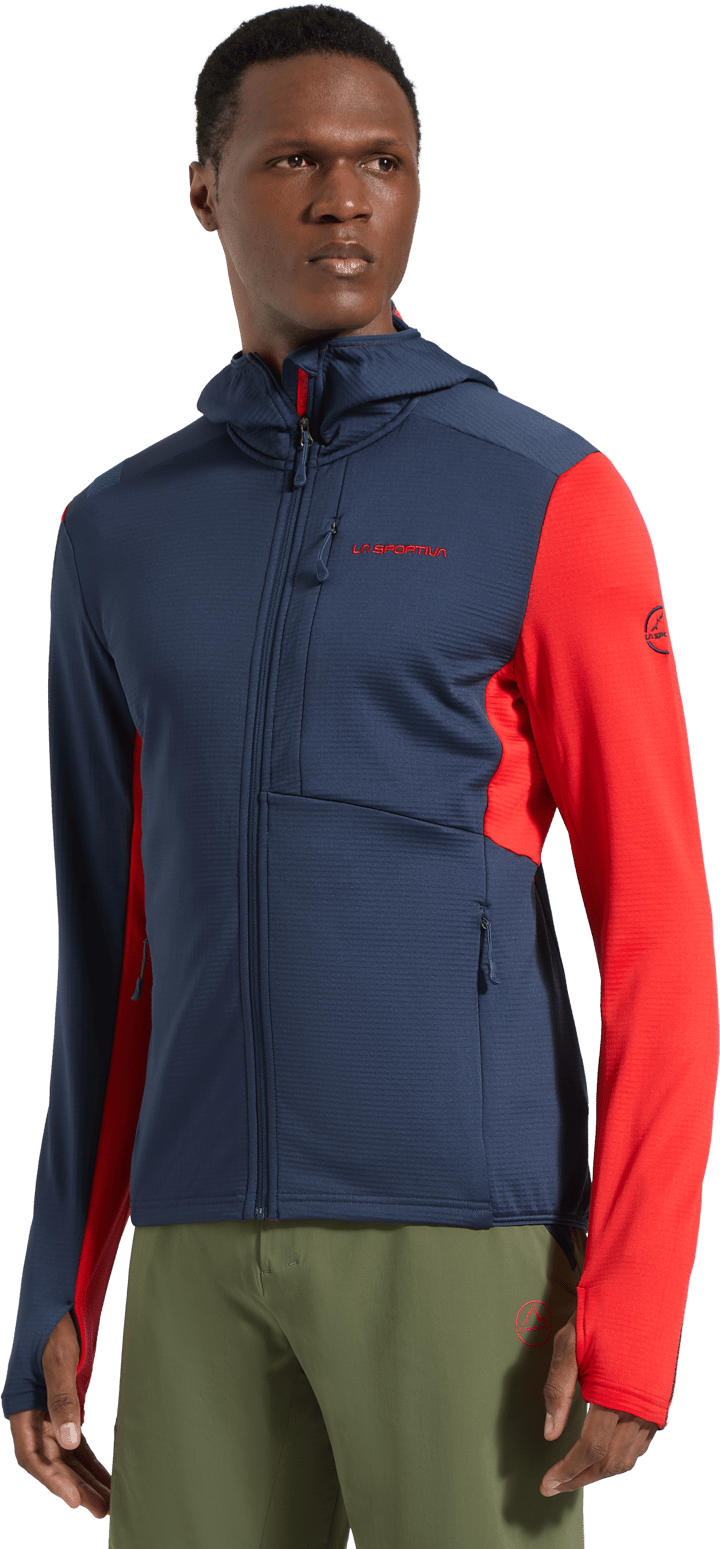 La Sportiva Men's Chill Thermal Hoody Night Sky/Mountain Red La Sportiva