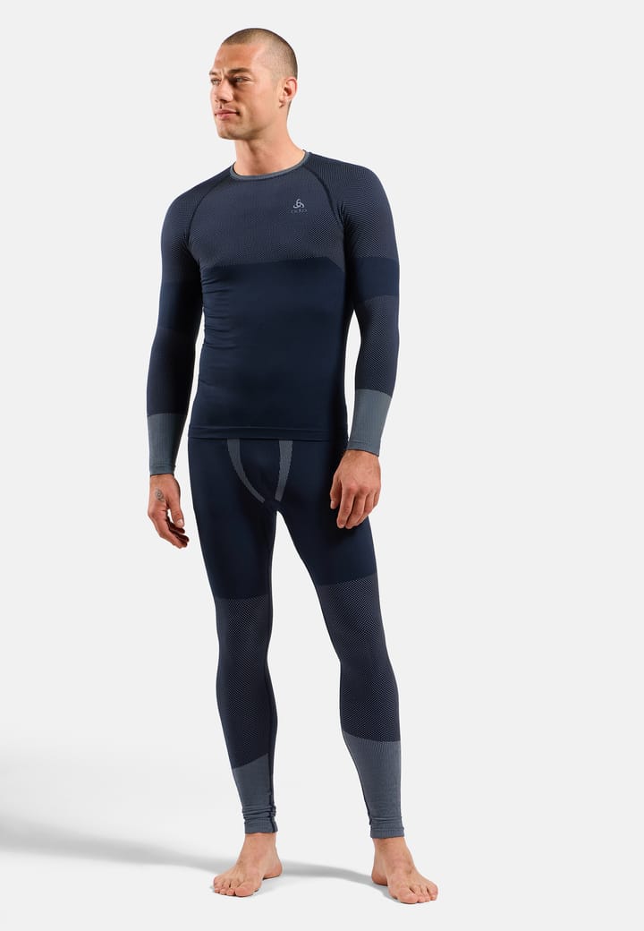 Odlo Men's Odlo Fundamentals Performance Warm Set Long Dark Sapphire Odlo
