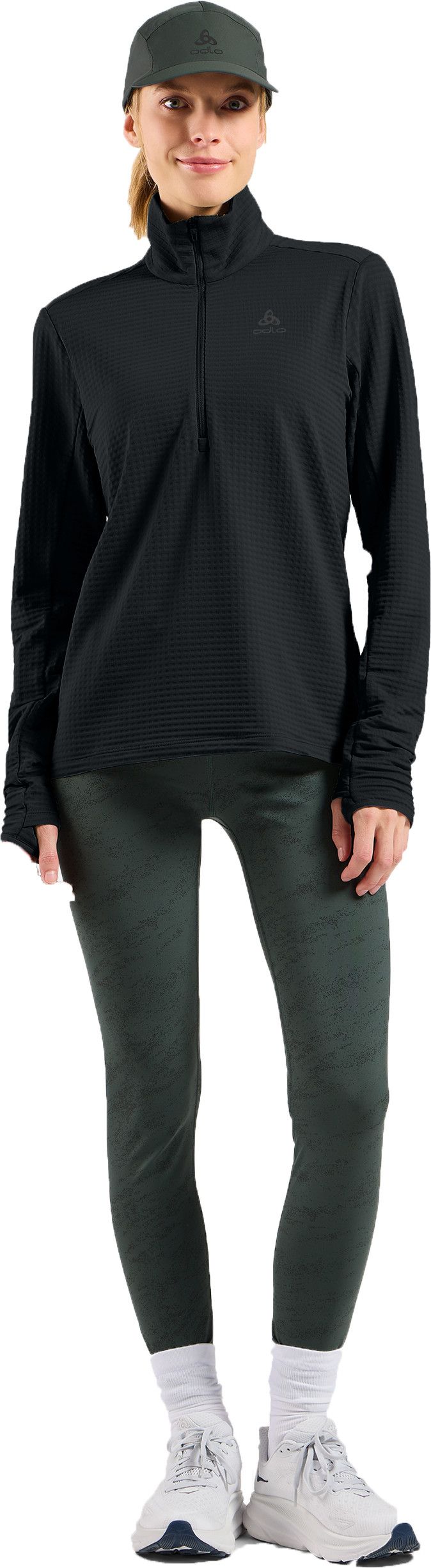 Odlo Women's Odlo Essential Thermal Mid Layer 1/2 Zip Black Odlo
