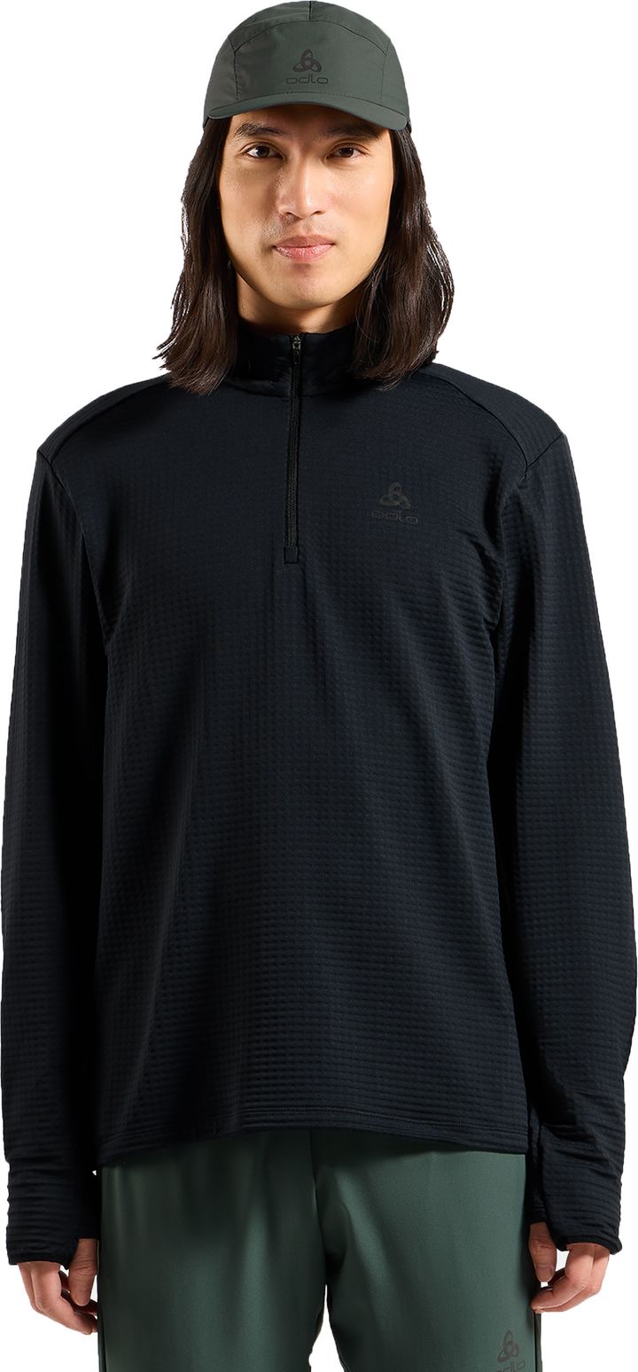 Odlo Men's Odlo Essential Thermal Mid Layer 1/2 Zip Black Odlo Odlo Men's Odlo Essential Thermal Mid Layer 1/2 Zip Black Odlo