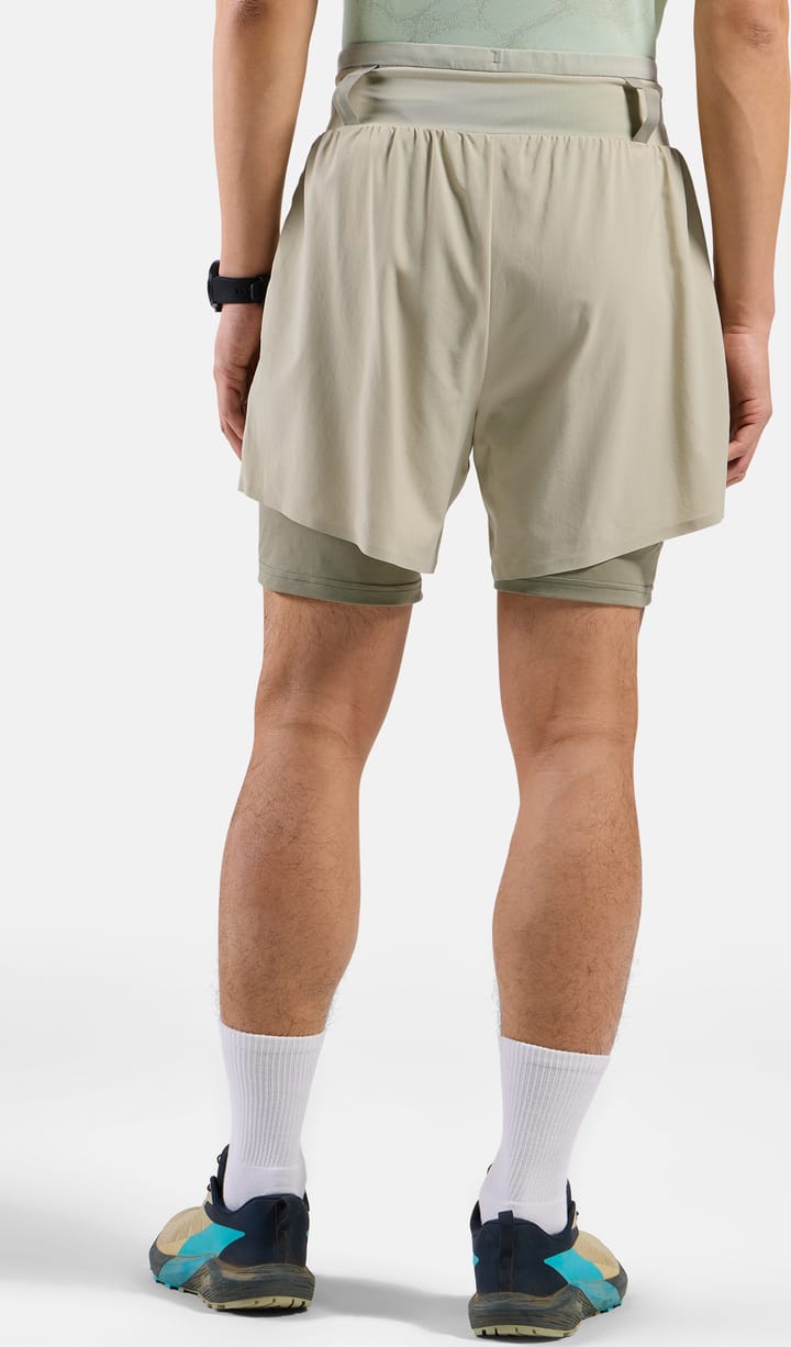 Odlo Men's Odlo X-Alp Trail 6 Inch 2-In-1 Short Agate Gray - Vetiver Odlo