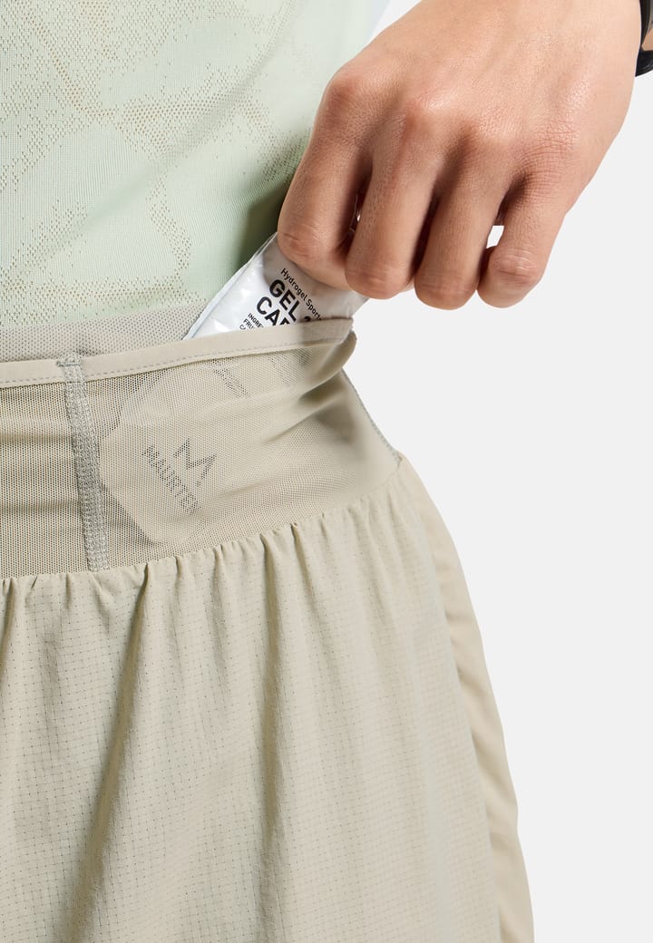 Odlo Men's Odlo X-Alp Trail 6 Inch 2-In-1 Short Agate Gray - Vetiver Odlo