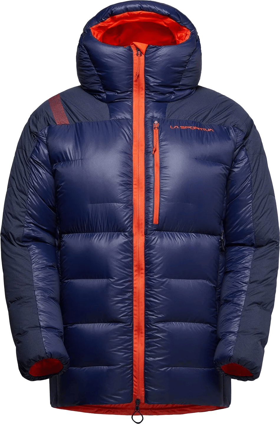 La Sportiva Men's Olympus Tech Down Parka Deep Sea/Cherry Tomato