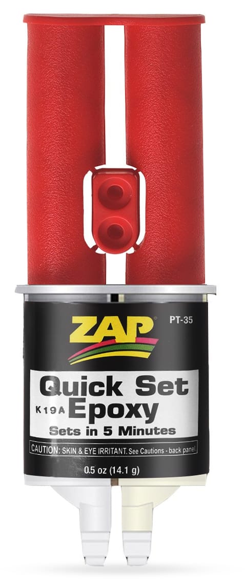 Zap-A-Gap Zap Quick Set Epoxy Hurtigtørkende To-Komponent Epoksylim Zap-A-Gap Zap-A-Gap Zap Quick Set Epoxy Hurtigtørkende To-Komponent Epoksylim Zap-A-Gap