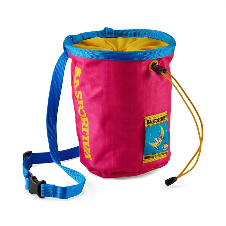 La Sportiva Climbing On The Moon Chalk Bag Fucsia/Giallo La Sportiva