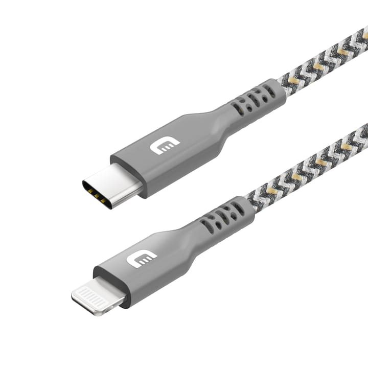 SuperCord USB-C to Lightning Cable 1m Grey Zendure