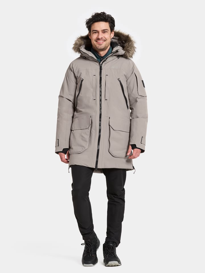 Didriksons Men's Zeus Parka 2 Ash Brown Didriksons