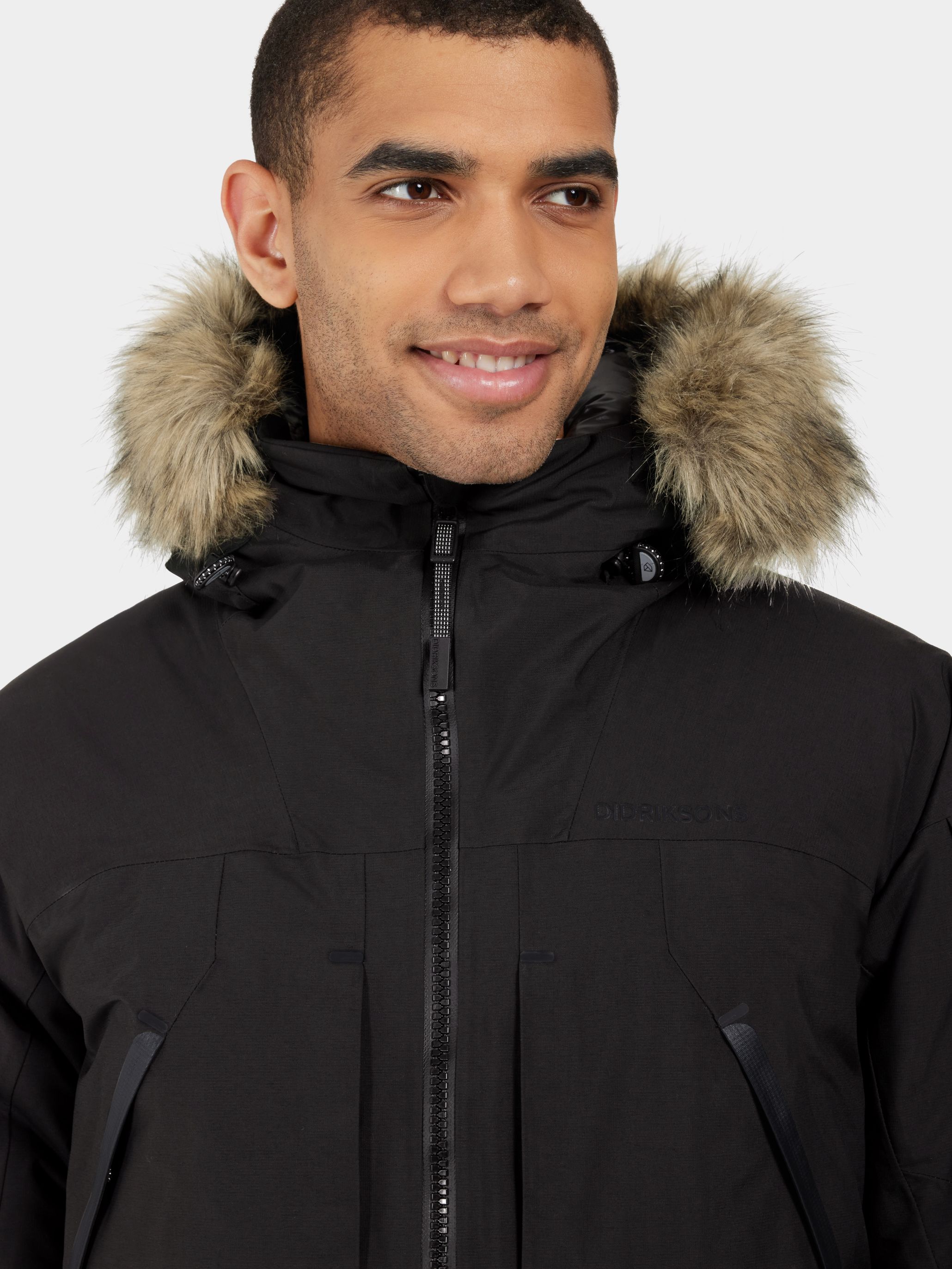Didriksons Men's Zeus Parka 2 Black | Buy Didriksons Men's