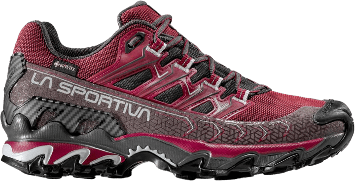 La Sportiva Women's Ultra Raptor II Wide GORE-TEX Red Plum/Carbon La Sportiva