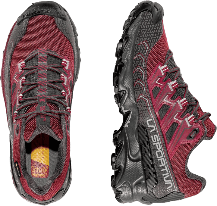 La Sportiva Women's Ultra Raptor II Wide GORE-TEX Red Plum/Carbon La Sportiva