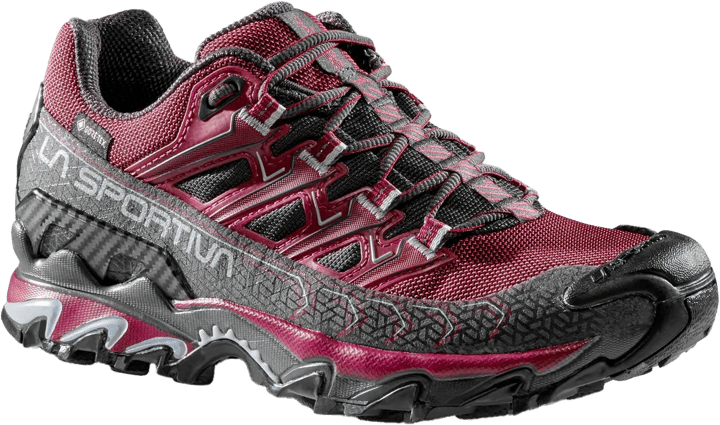 La Sportiva Women's Ultra Raptor II Wide GORE-TEX Red Plum/Carbon La Sportiva